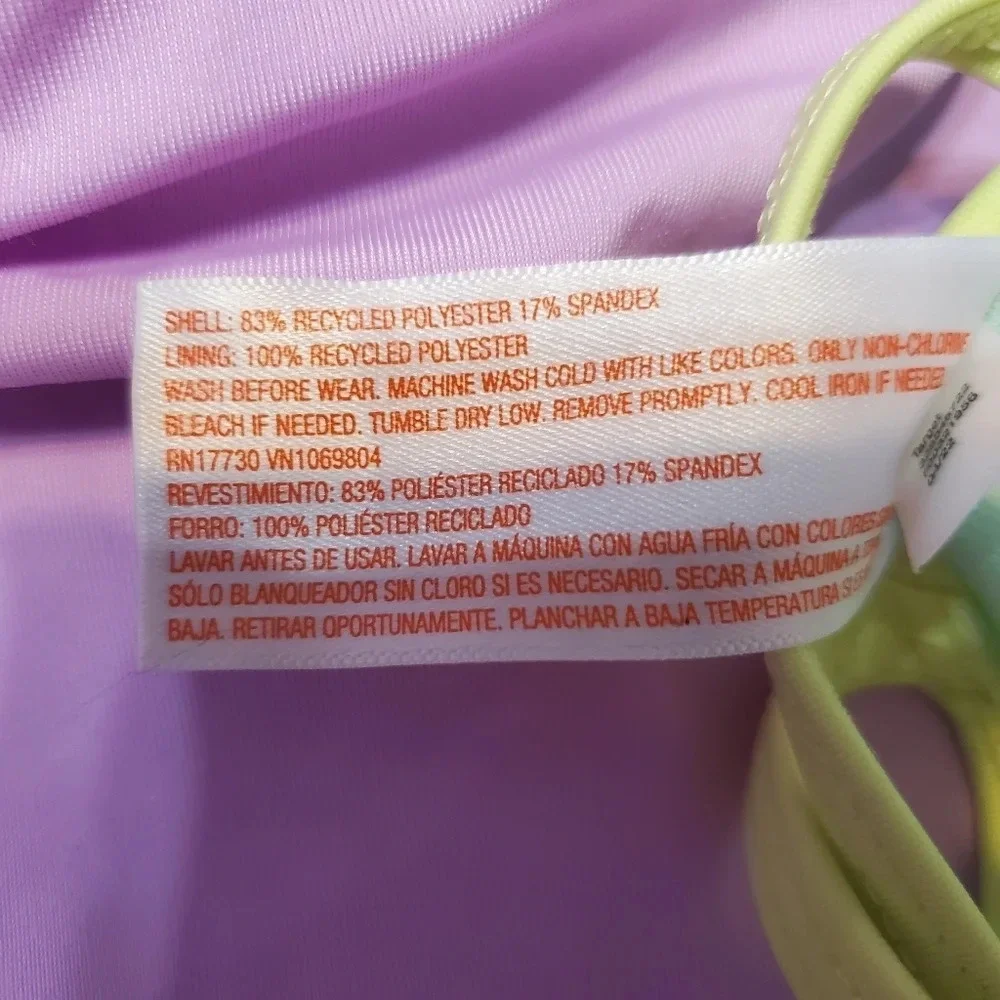 NWOT Cat & Jack Baby Girl's Colorblock One Piece Swimsuit 18M